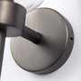 65360 - Boltern II 6x12 Black Toned Glass Globe Wall Sconce 