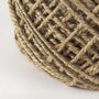 69446 - Allium Brown Handwoven Wool Cylindrical Pouf