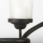 53337 - Quito Black Metal Chain-Link Five Candle Table Candle Holder 