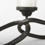 53337 - Quito Black Metal Chain-Link Five Candle Table Candle Holder 