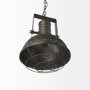 65130 - Zaio 12.5Lx 12.5W x 18.5H Weathered Antique Gold Metal Caged Bulb Pendant Light 