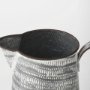 68058 - Serena I 8H Small Gray/White Textured Metal Jug