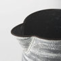 68059 - Serena II 11.2H Large Gray/White Textured Metal Jug