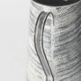68059 - Serena II 11.2H Large Gray/White Textured Metal Jug
