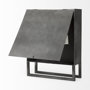 68082 - Felix Gray Metal Square Table Clock