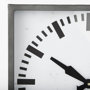 68082 - Felix Gray Metal Square Table Clock