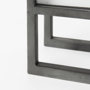 68082 - Felix Gray Metal Square Table Clock