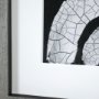 13478 - Ying (Black) by Mercana Studio a Hand Embellished Textured Framed Art Print Matted under Glass