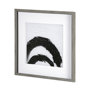13480 - Yang (White) by Mercana Studio a Hand Embellished Textured Framed Art Print Matted under Glass