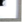 13480 - Yang (White) by Mercana Studio a Hand Embellished Textured Framed Art Print Matted under Glass