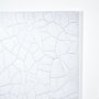 13480 - Yang (White) by Mercana Studio a Hand Embellished Textured Framed Art Print Matted under Glass