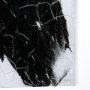13480 - Yang (White) by Mercana Studio a Hand Embellished Textured Framed Art Print Matted under Glass