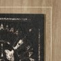 13487 - Sandpainting-Ink I by Mercana Studio a Hand Embellished Textured Framed Art Print Matted under Glass