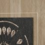 13488 - Sandpainting-Ink II by Mercana Studio Hand Embellished Textured Framed Art Print Matted under Glass