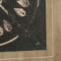 13488 - Sandpainting-Ink II by Mercana Studio Hand Embellished Textured Framed Art Print Matted under Glass