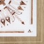 13489 - Sandpainting-Watercolor I by Mercana Studio Hand Embellished Framed Art Print Matted under Glass