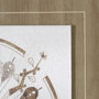 13490 - Sandpainting-Watercolor II by Mercana Studio Hand Embellished Framed Art Print Matted under Glass
