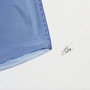 13924 - Swimsuit Blue  by Mercana Studio a Hand Embellished Textured Framed Art Print Matted under Glass