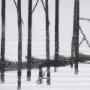 13930 - U Bein Bridge by Mercana Studio a Hand Embellished Textured Framed Photo Art Print Matted under Glas
