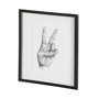 13333 - Hand Signs II by Jennifer Paxton Parker a Framed Art Print Matted under Glass