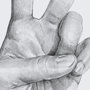 13333 - Hand Signs II by Jennifer Paxton Parker a Framed Art Print Matted under Glass