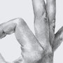 13334 - Hand Signs III by Jennifer Paxton Parker a Framed Art Print Matted under Glass