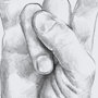 13335 - Hand Signs IV by Jennifer Paxton Parker a Framed Art Print Matted under Glass