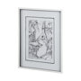 13938 - Fish White by Mercana Studio a Hand Embellished Textured Framed Art Print Matted under Glass