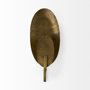 68776 - Clarence 7.0L x 5.3W x 17.0H Metal Hammered Gold Round Wall Sconce