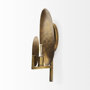 68776 - Clarence 7.0L x 5.3W x 17.0H Metal Hammered Gold Round Wall Sconce