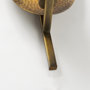 68776 - Clarence 7.0L x 5.3W x 17.0H Metal Hammered Gold Round Wall Sconce