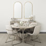 69310 - Giovanna 23.6L x 1.2W x 48.8H Gold Metal Frame Rounded Arch Vanity Mirror
