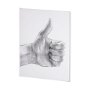 101753-L - Hand Signs I by Jennifer Paxton Parker a Hand Embellished Textured Canvas