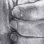 101753-S - Hand Signs I by Jennifer Paxton Parker a Hand Embellished Textured Canvas
