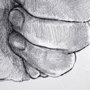 101753-S - Hand Signs I by Jennifer Paxton Parker a Hand Embellished Textured Canvas