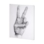101754-L - Hand Signs II by Jennifer Paxton Parker a Hand Embellished Textured Canvas