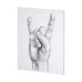 101756-L - Hand Signs IV by Jennifer Paxton Parker a Hand Embellished Textured Canvas