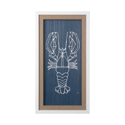 14041 - Crawfish II by Mercana Studio a Hand Embellished Textured Framed Art Print