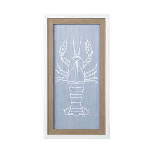 Lobster I by Mercana Studio a Hand Embellished Textured Framed Art Print