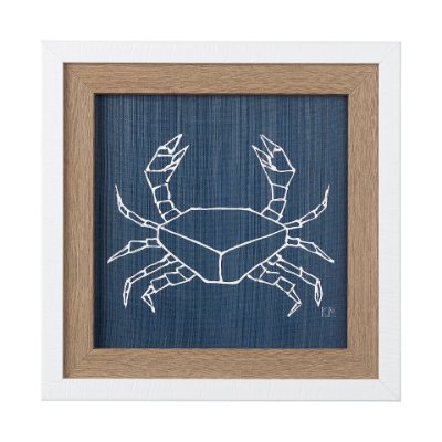 14043 - Dimegemess Crab I by Mercana Studio a Hand Embellished Textured Framed Art Print