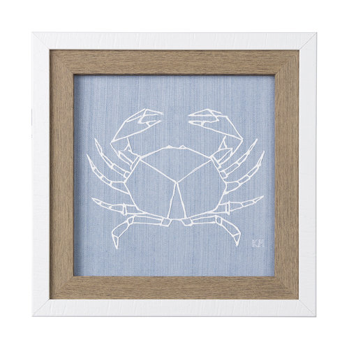 14044 - Stone Crab II by Mercana Studio a Hand Embellished Textured Framed Art Print