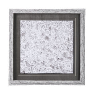 Vintage Tile Collection I by Mercana Studio a Hand Embellished Textured Framed Art Print