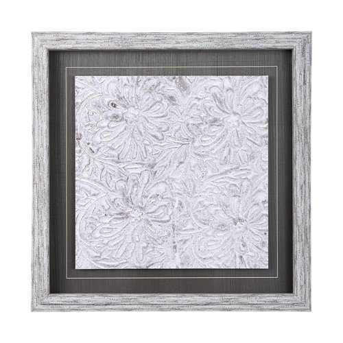 14049 - Vintage Tile Collection II by Mercana Studio a Hand Embellished Textured Framed Art Print
