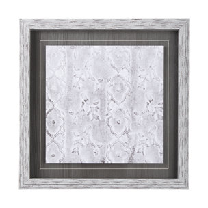 Vintage Tile Collection III by Mercana Studio a Hand Embellished Textured Framed Art Print