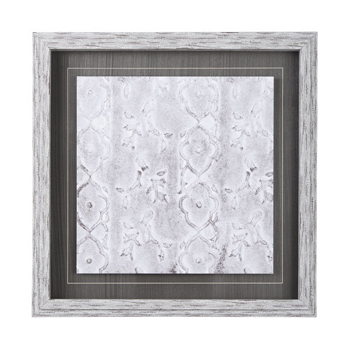 14050 - Vintage Tile Collection III by Mercana Studio a Hand Embellished Textured Framed Art Print