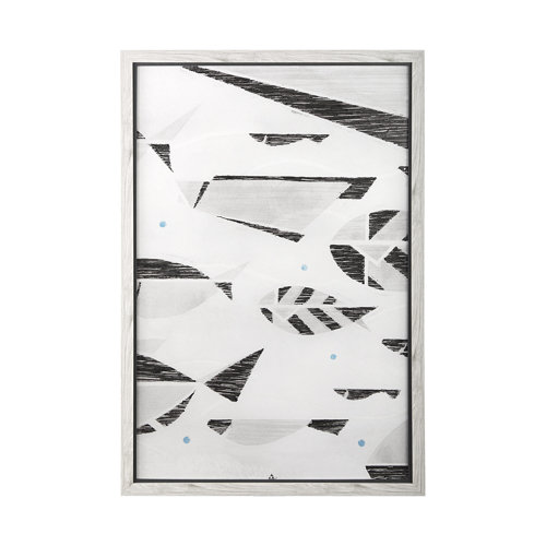 14058 - Se Promener II by Mercana Studio a Hand Embellished Textured Framed Art Print Matted under Glass