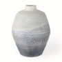 70073 - Blume 10H Off-White w/ Gray Textured Vase