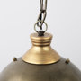 65274 - Dawson I 13x13.5 Silver Toned Metal Dome Pendant Light 