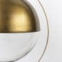 65281 - Leighton I 15x20 Gold Toned Metal Spherical Pendant Light 