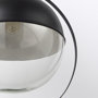 65463 - Leighton II 15x20 Black Metal Spherical Pendant Light 